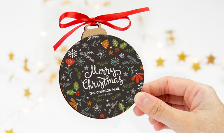 Bola de navidad personalizada con logo